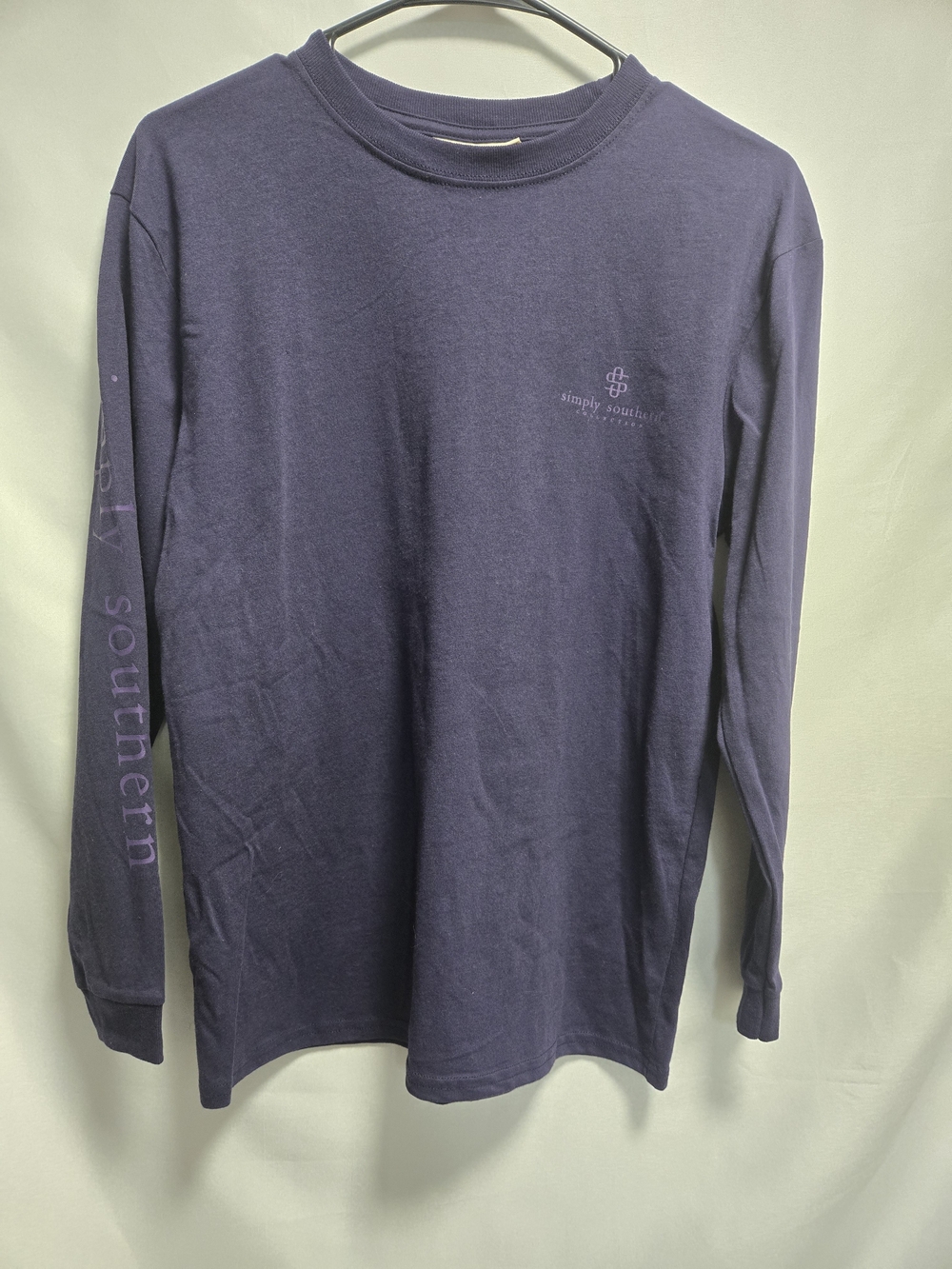 Simply Southern Navy Long Sleeve Logo Tee